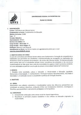 Fundamentos da Educação