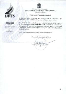Portaria 1086-GR-2012