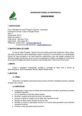 Leitura e Produção Textual I