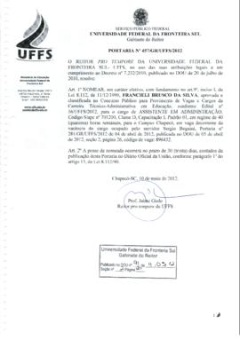 Portaria 457-GR-2012