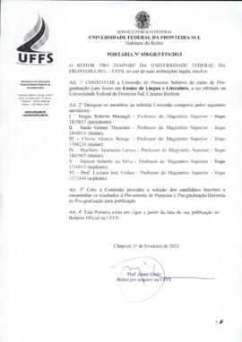Portaria 038-GR-2013