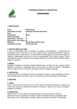 Introdução à Pesquisa Operacional