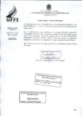 Portaria 791-GR-2012