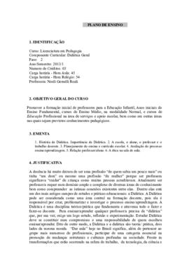 Didática Geral