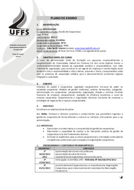Gestão de Cooperativas