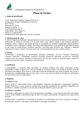 Probabilidade e Estatística