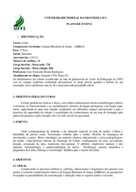Língua Brasileira de Sinais