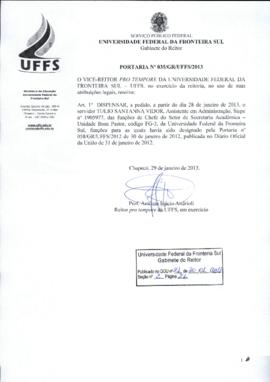 Portaria 035-GR-2013
