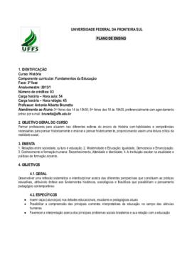 Fundamentos da Educação