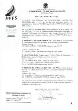 Portaria 106-GR-2012