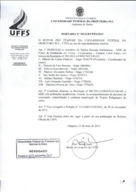 Portaria 542-GR-2013