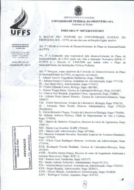 Portaria 1047-GR-2012