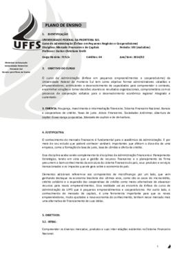 Mercado Financeiro e de Capitais