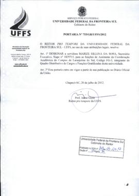 Portaria 753-GR-2012