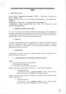 Metodologia da Pesquisa em História