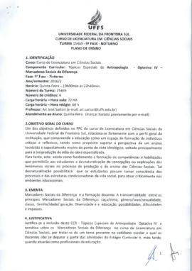 Tópicos Especiais em Antropologia IV