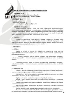 Iniciação à Prática Científica