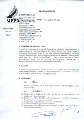 Introdução à Filosofia