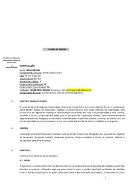 Direito Empresarial I