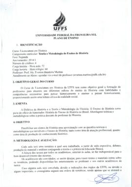 Teoria e Metodologia do Ensino de História
