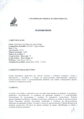 Agroecologia I
