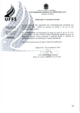 Portaria 832-GR-2011