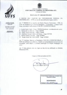 Portaria 1105-GR-2012