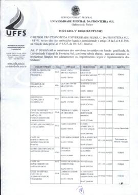 Portaria 1060-GR-2012