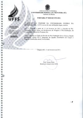 Portaria 054-GR-2011