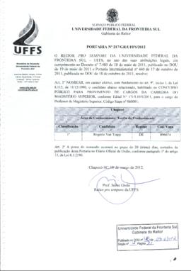 Portaria 217-GR-2012