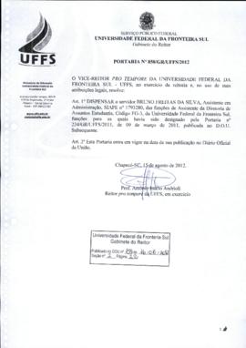Portaria 850-GR-2012
