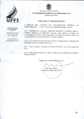 Portaria 1030-GR-2012