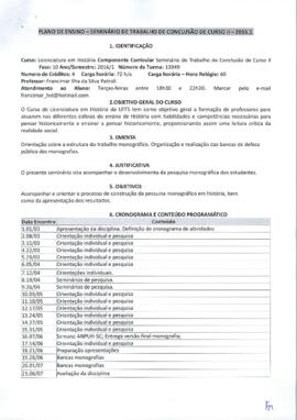 Trabalho de Conclusão de Curso II