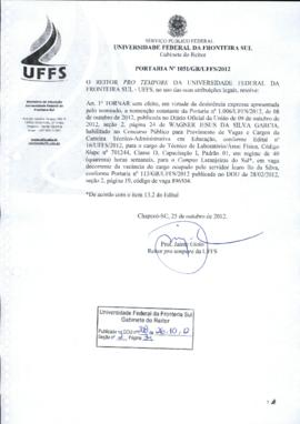 Portaria 1051-GR-2012