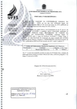 Portaria 052-GR-2011