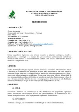 Geomorfologia e Pedologia