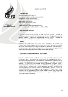 Geografia Rural