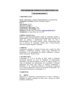 Leitura e Produção Textual II