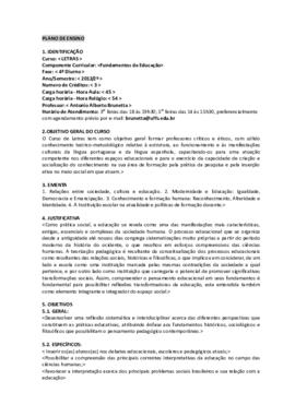 Fundamentos da Educação