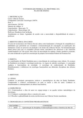 Sociologia I