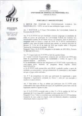 Portaria 1004-GR-2012