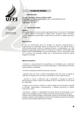 Organização, Sistemas e Métodos