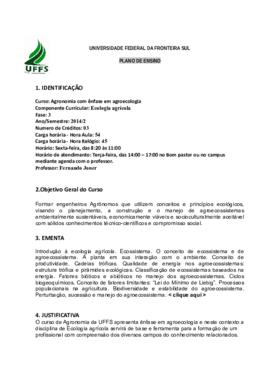 Ecologia Agrícola