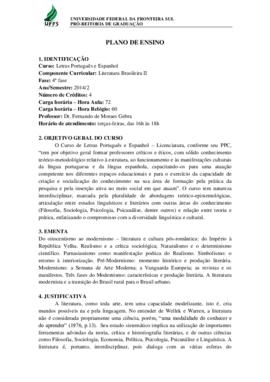Literatura Brasileira II