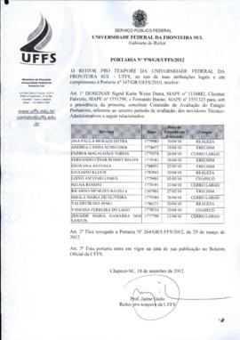 Portaria 970-GR-2012