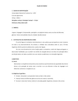 Leitura e Produção Textual I