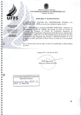 Portaria 321-GR-2011