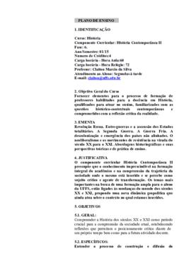 História Contemporânea II