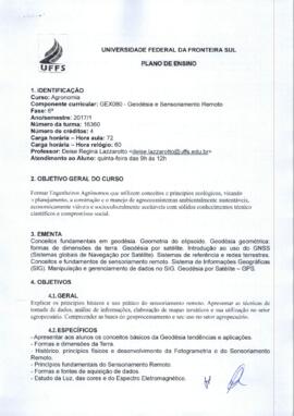 Geodésia e Sensoriamento Remoto