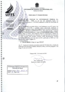 Portaria 374-GR-2011